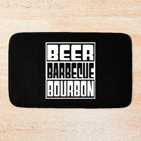 Beer Barbeque Bourbon Bath Mats
