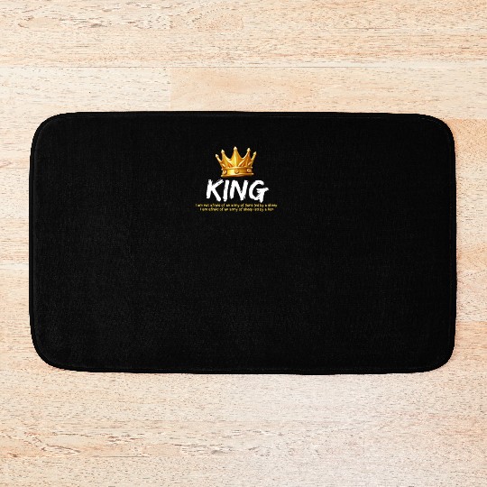 Courageous King:Wear Your Strength with Confidence Bath Mats