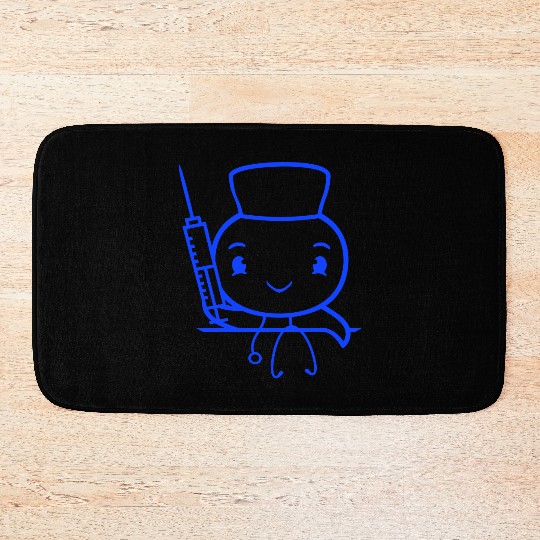 Duck nurse doctor syringe hospital sweet cute cool Bath Mats