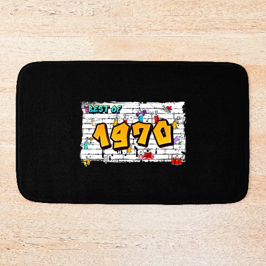 Vintage Rebel 1970 Graffiti – 55 Years of Street Bath Mats