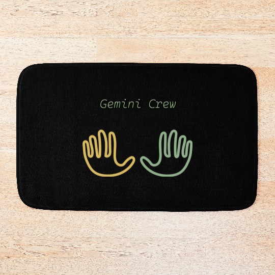 New, Original Gemini Symbol Bath Mats