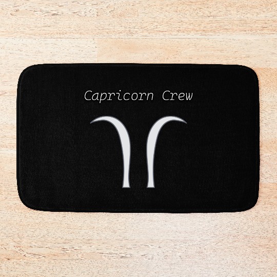 New, Original Capricorn Symbol Bath Mats