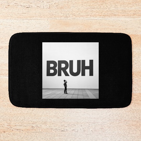 BRUH Moment Deep Thought Youth Bath Mats