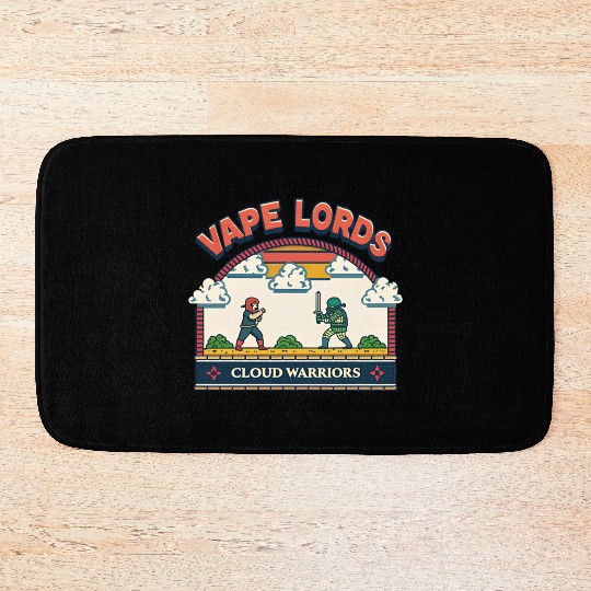 Vape Lords: Cloud Warriors Retro Game Bath Mats