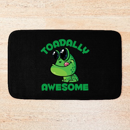 Toadally Awesome Happy Cartoon Toad Bath Mats