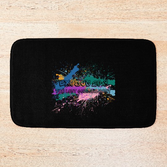 The Lost Commandment multi color Bath Mats