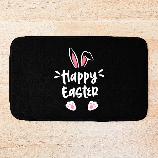 Cute Easter Bunny & Eggs – Fun Spring Design Bath Mats