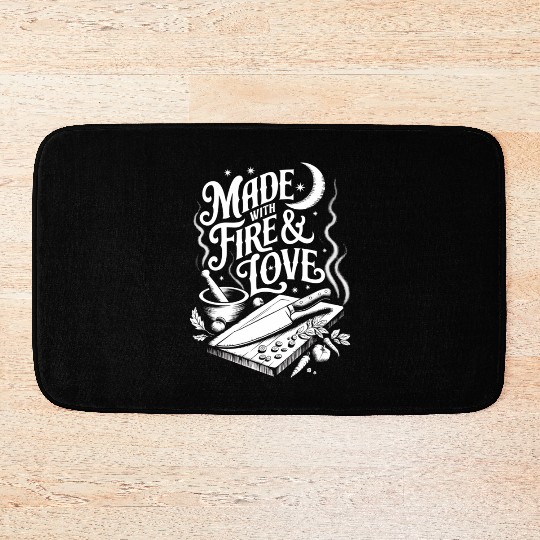 Made with Fire and Love Cooking Bath Mats