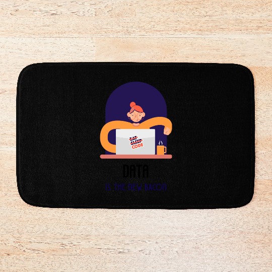 DATA IS THE NEW BACON Bath Mats