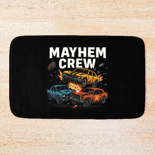 Mayhem crew derby Bath Mats crash race design wreckfest