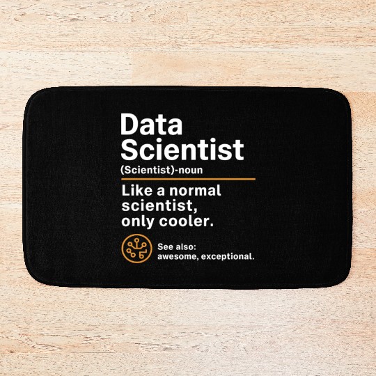 Computer Geek Data Scientist Bath Mats