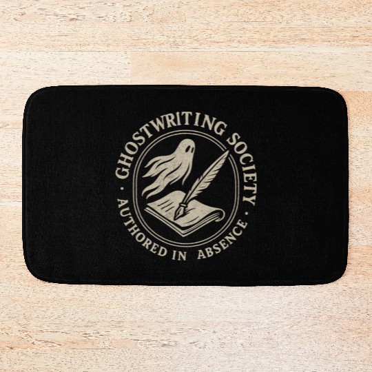 Ghostwriting Society Bath Mats