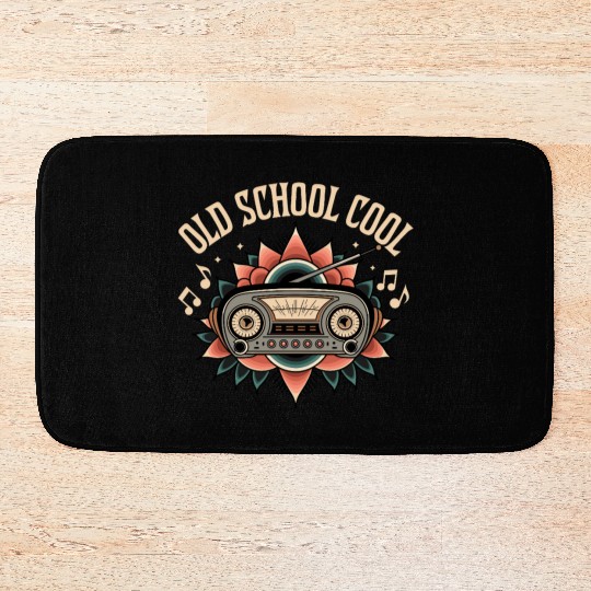 Old School Cool Bath Mats