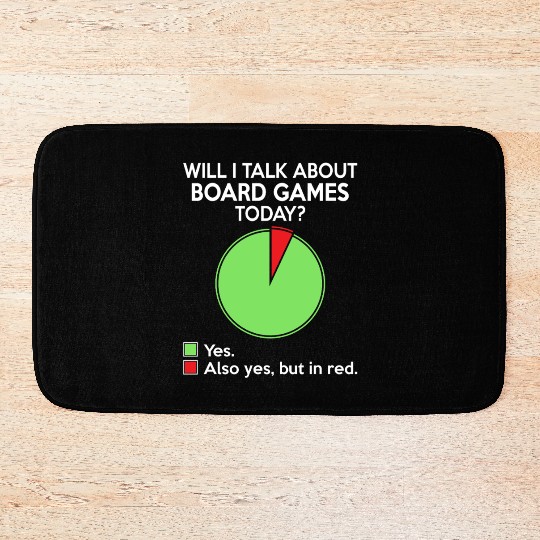 Will i talk about board game today for board gamer Bath Mats