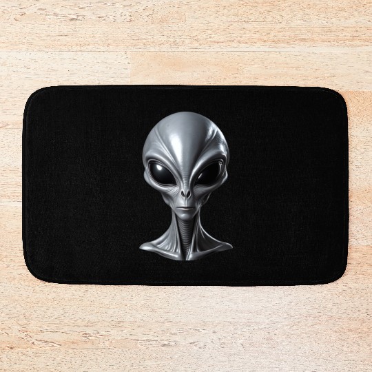 Real Alien Grey Extraterrestrial Bath Mats