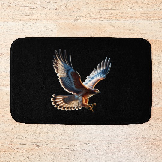Majestic Hawk Flight Bath Mats