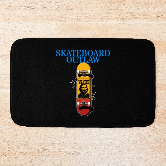 Skateboard Outlaw Bath Mats
