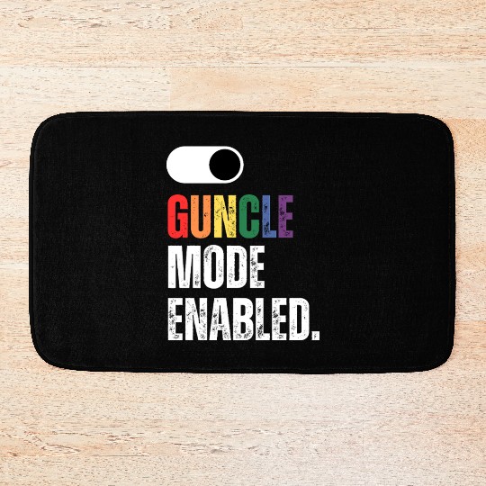 Guncle (Gay Uncle) Guncle Day mode enabled on/off Bath Mats