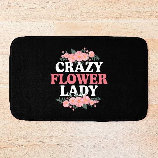 Crazy Flower Lady Bath Mats