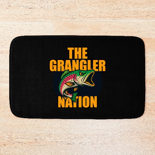 Grangler Nation (Rainbow Trout) Bath Mats