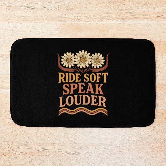 Soft Cowgirl Floral Rodeo Western Aesthetic Horse Bath Mats