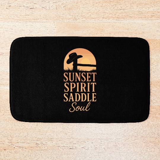 Soft Cowgirl Floral Rodeo Western Aesthetic Horse Bath Mats