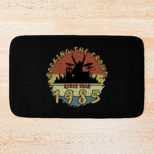 40th Birthday Rocking the crowd DRM 07/1985 Bath Mats