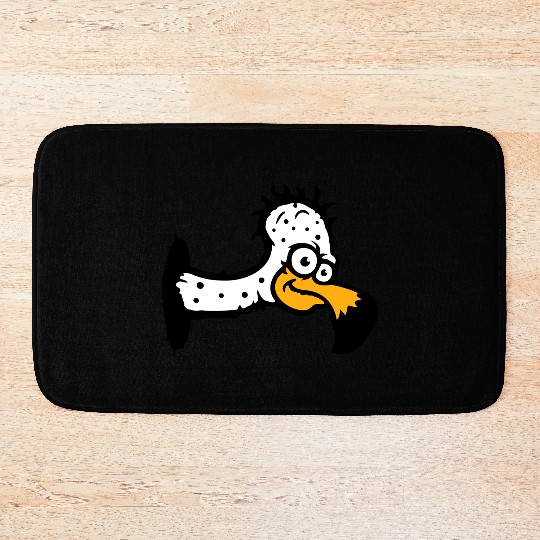 Vulture scavenger bird funny vultures fun cartoon Bath Mats
