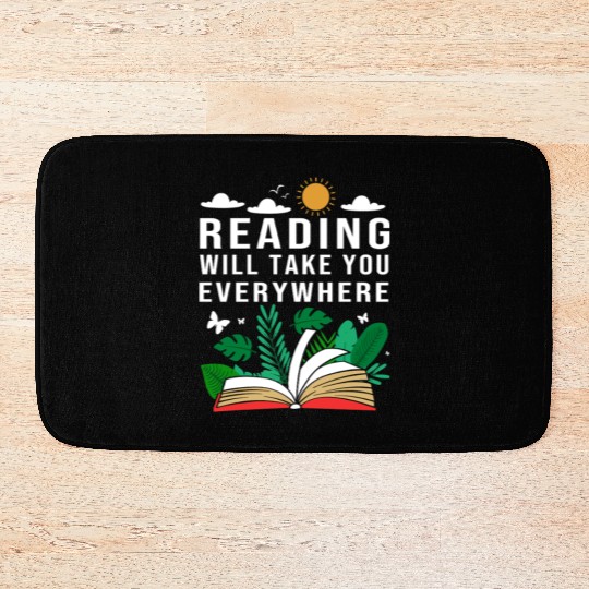 Reading Teacher Librarian Read Book Bath Mats