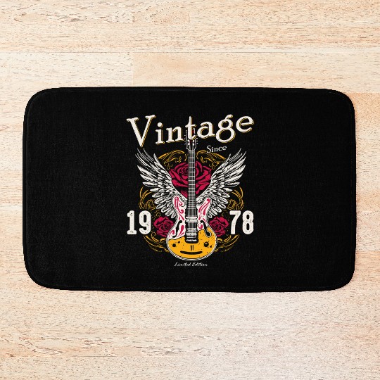 Vintage Since 1978 – Rocking 47 Years Loud Bath Mats
