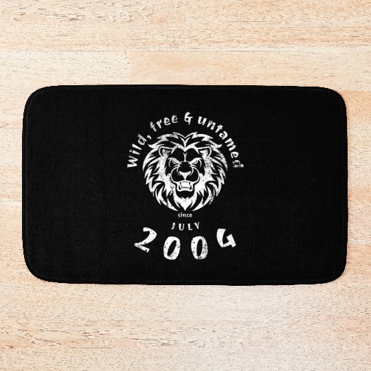 21st birthday Wild, free & untamed since 07/2004 Bath Mats