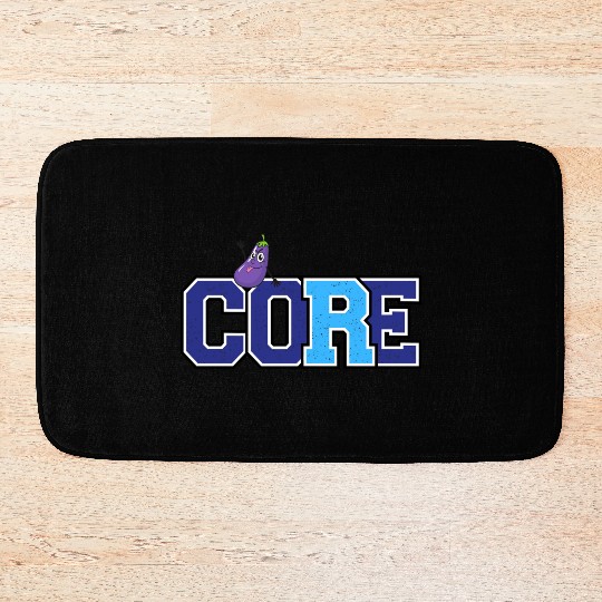 Core and eggplant Bath Mats