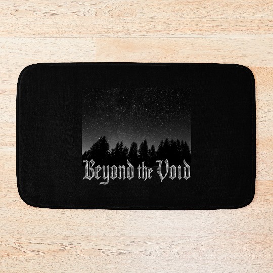 Starry Night Metal Black Bath Mats