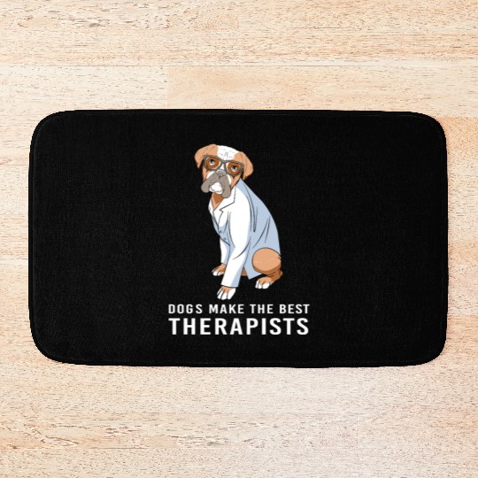 Therapy Dog Psychology Therapist Bath Mats