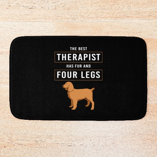 Therapy Dog Therapist Doggie School Bath Mats
