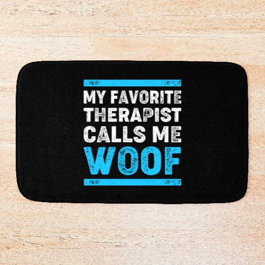 Therapy Dog Lover Psychology Bath Mats