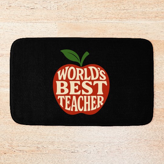Worlds Best Teacher Bath Mats