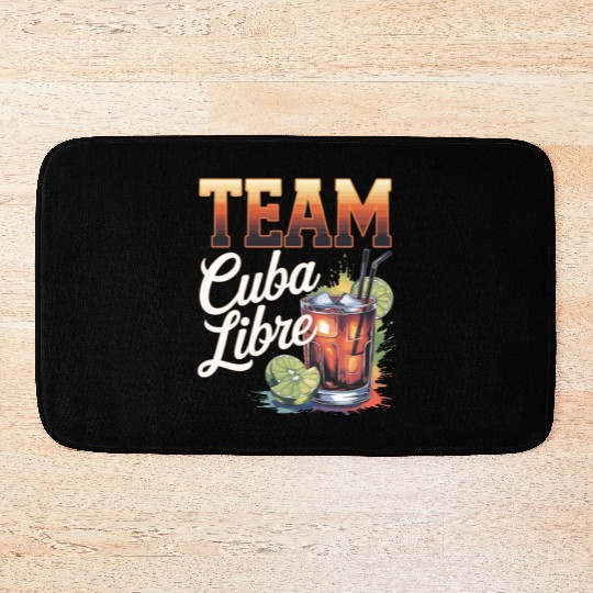 Cocktail Bartender Team Cuba Libre Bath Mats