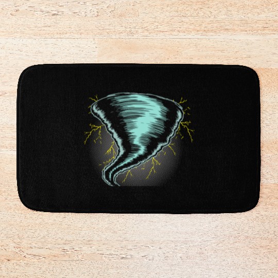Tornado Storm Chaser Weather Meteorologist Tornado Bath Mats