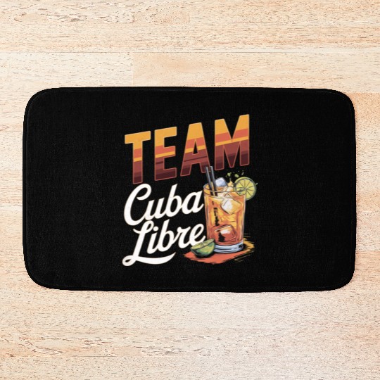 Cocktail Bartender Team Cuba Libre Bath Mats