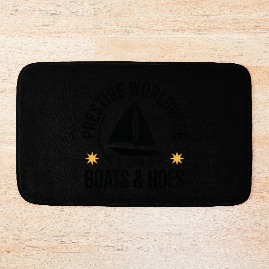 Prestige Worldwide Boats & Hoes Funny Sailboat Bath Mats