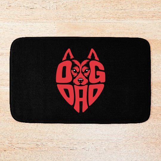 Proud Dog Dad Bath Mats