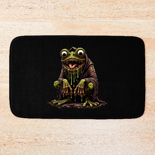 Slime Toad Monster – Creepy Hooded Swamp Creature Bath Mats