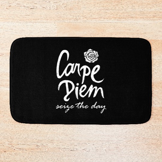 Carpe Diem Seize the Day Oversized Bath Mats