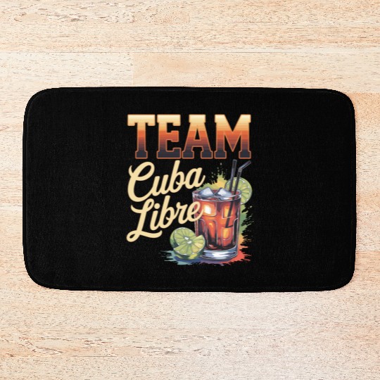 Cocktail Bartender Team Cuba Libre Bath Mats