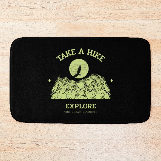 Take A Hike Bath Mats