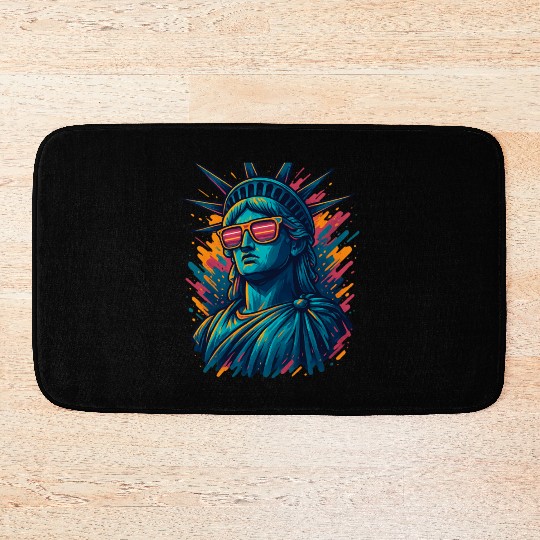 Urban Streetwear Statue of Liberty Bath Mats Design