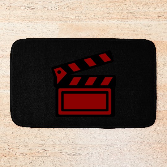 Film Clapboard Icon – Cinematic Design Bath Mats