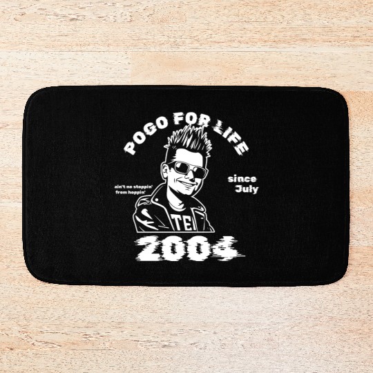 21st birthday Pogo for life since 07/2004 Bath Mats