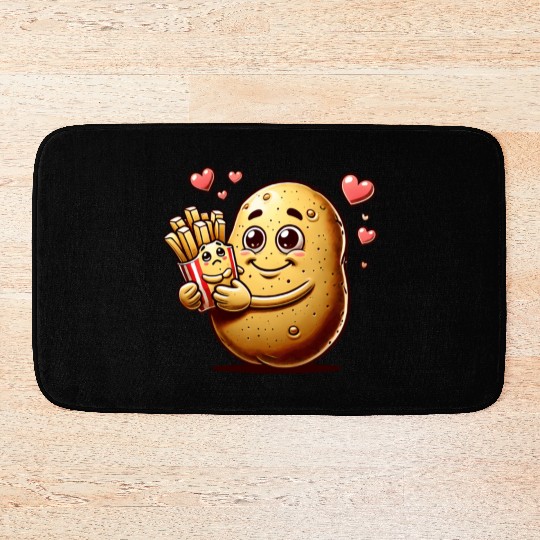 Potato Loves Fries Bath Mats